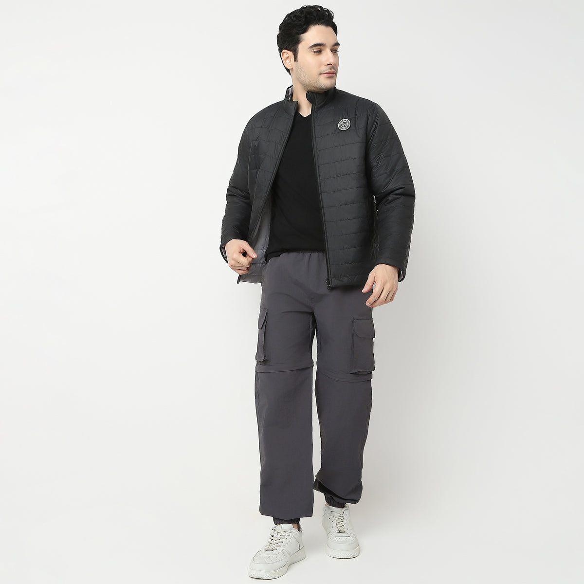 Regular Fit Solid Jacket