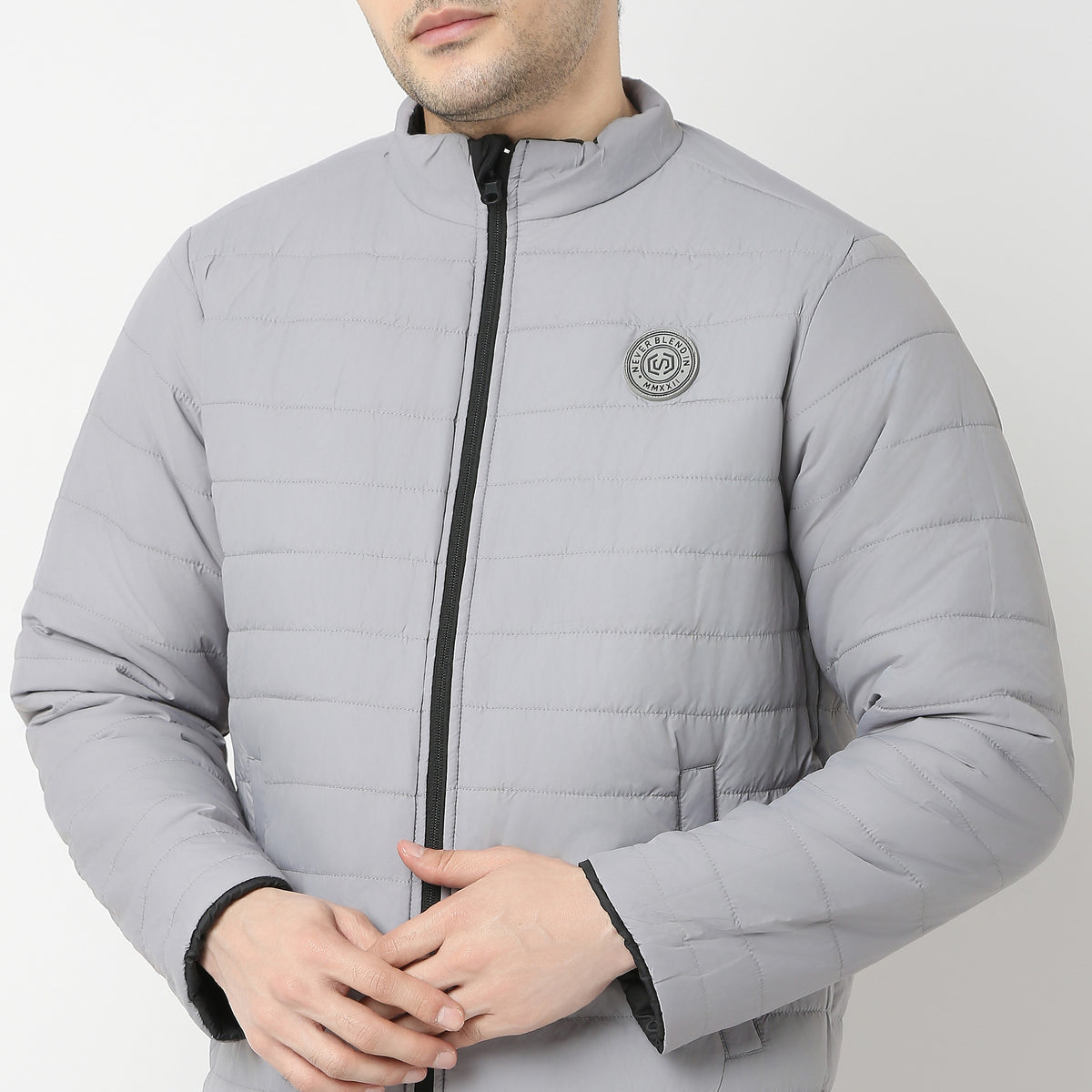 Regular Fit Solid Jacket