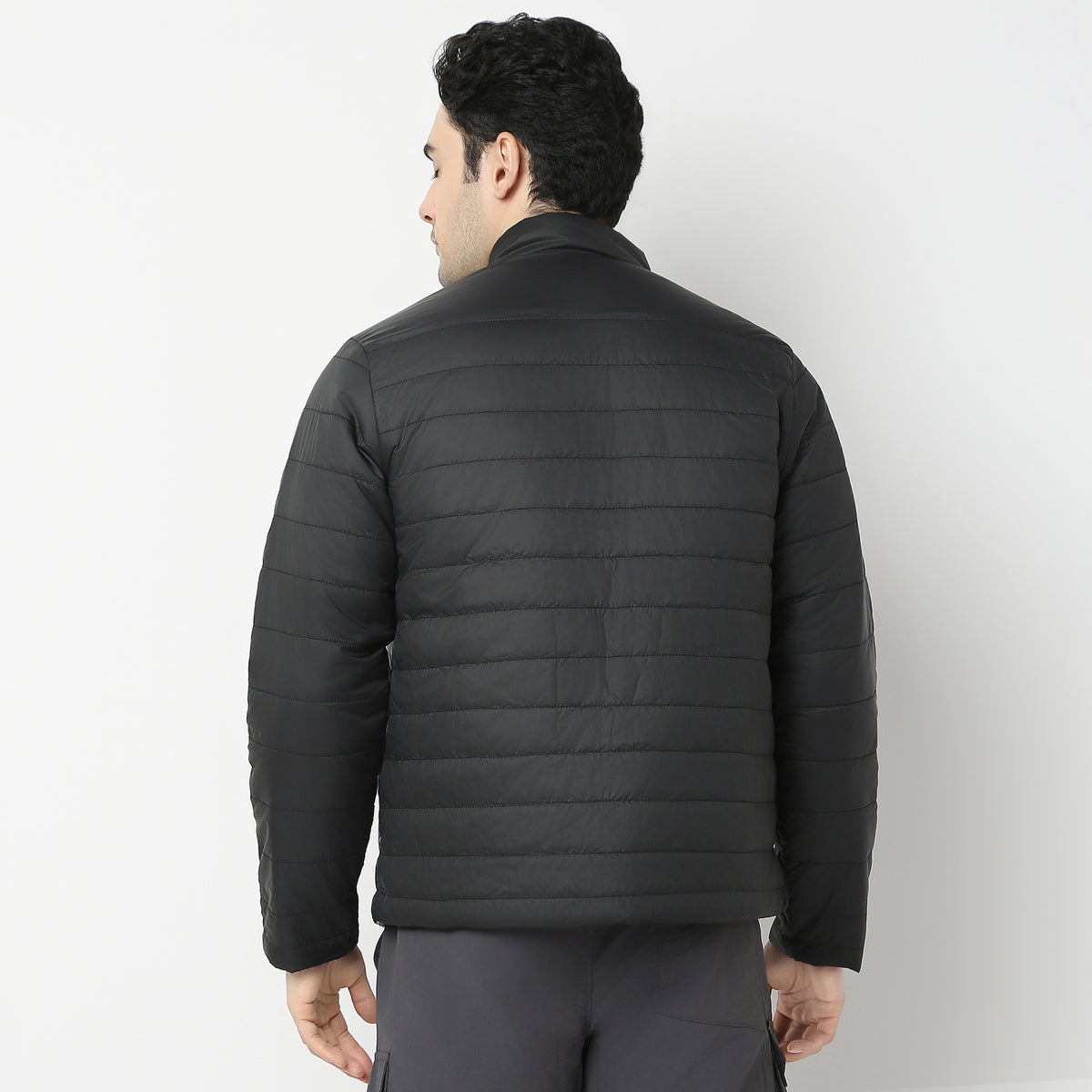 Regular Fit Solid Jacket