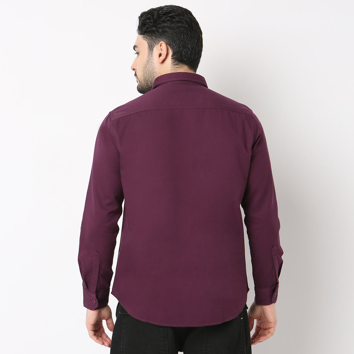 Regular Fit Solid Shirt