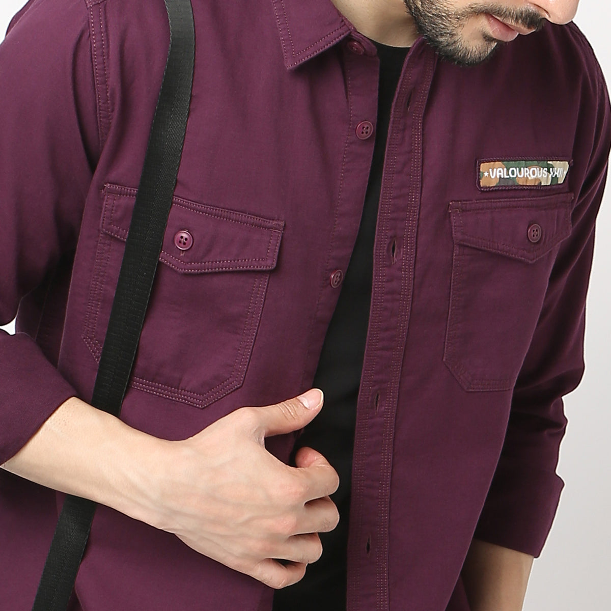 Regular Fit Solid Shirt