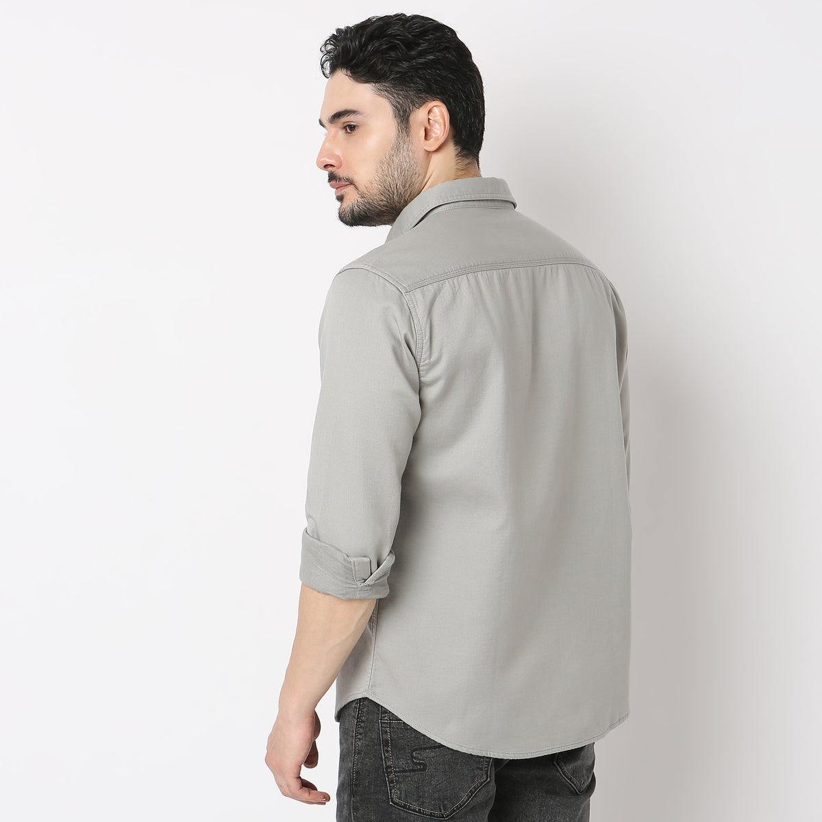 Regular Fit Solid Shirt