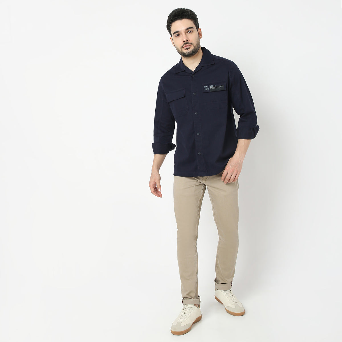 Regular Fit Solid Shirt