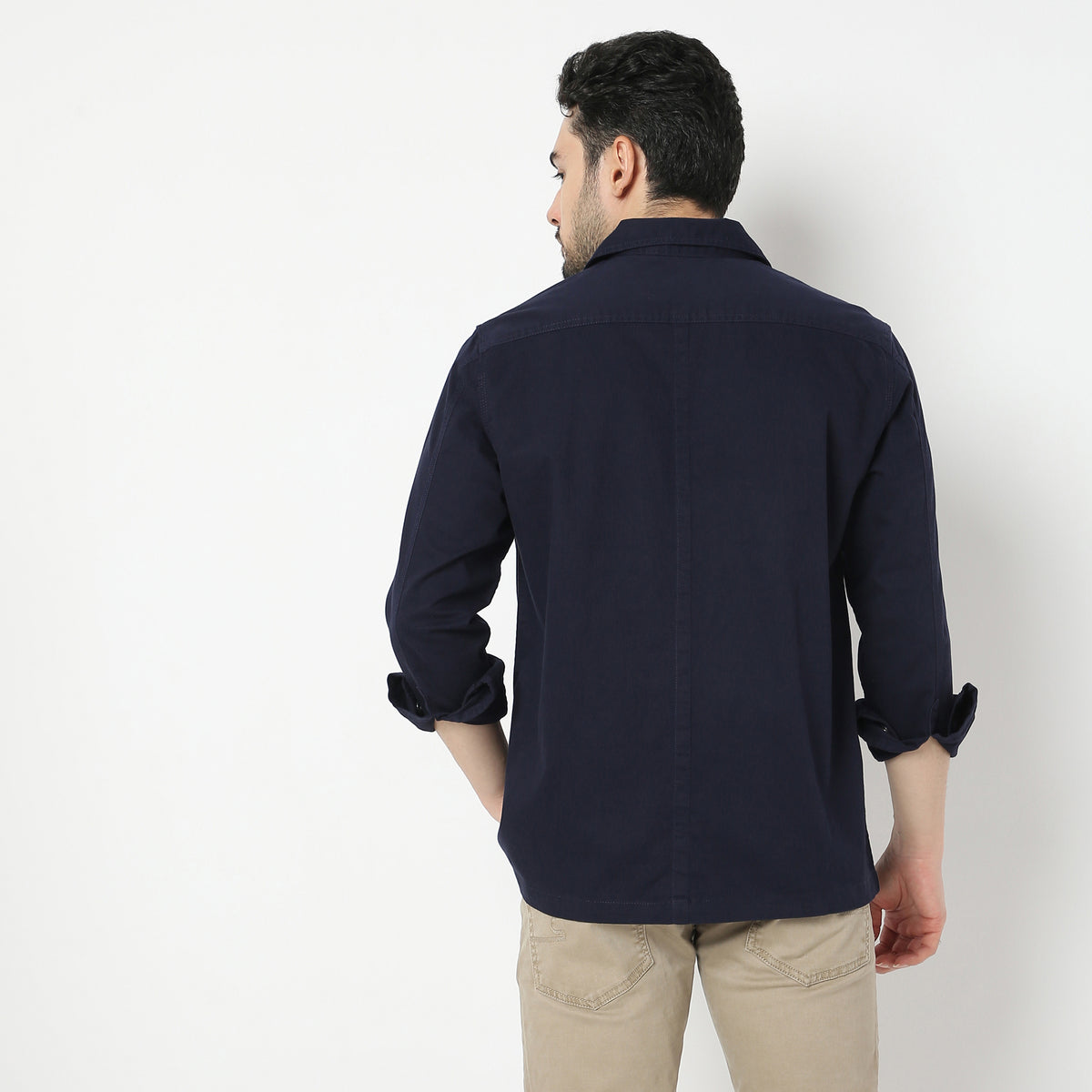 Regular Fit Solid Shirt