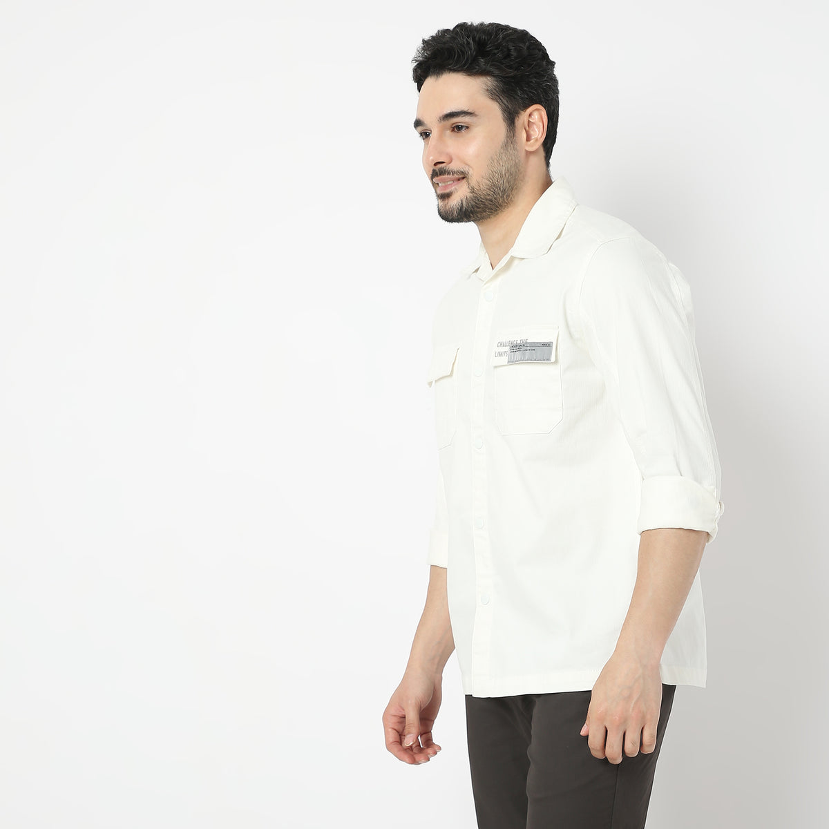 Regular Fit Solid Shirt