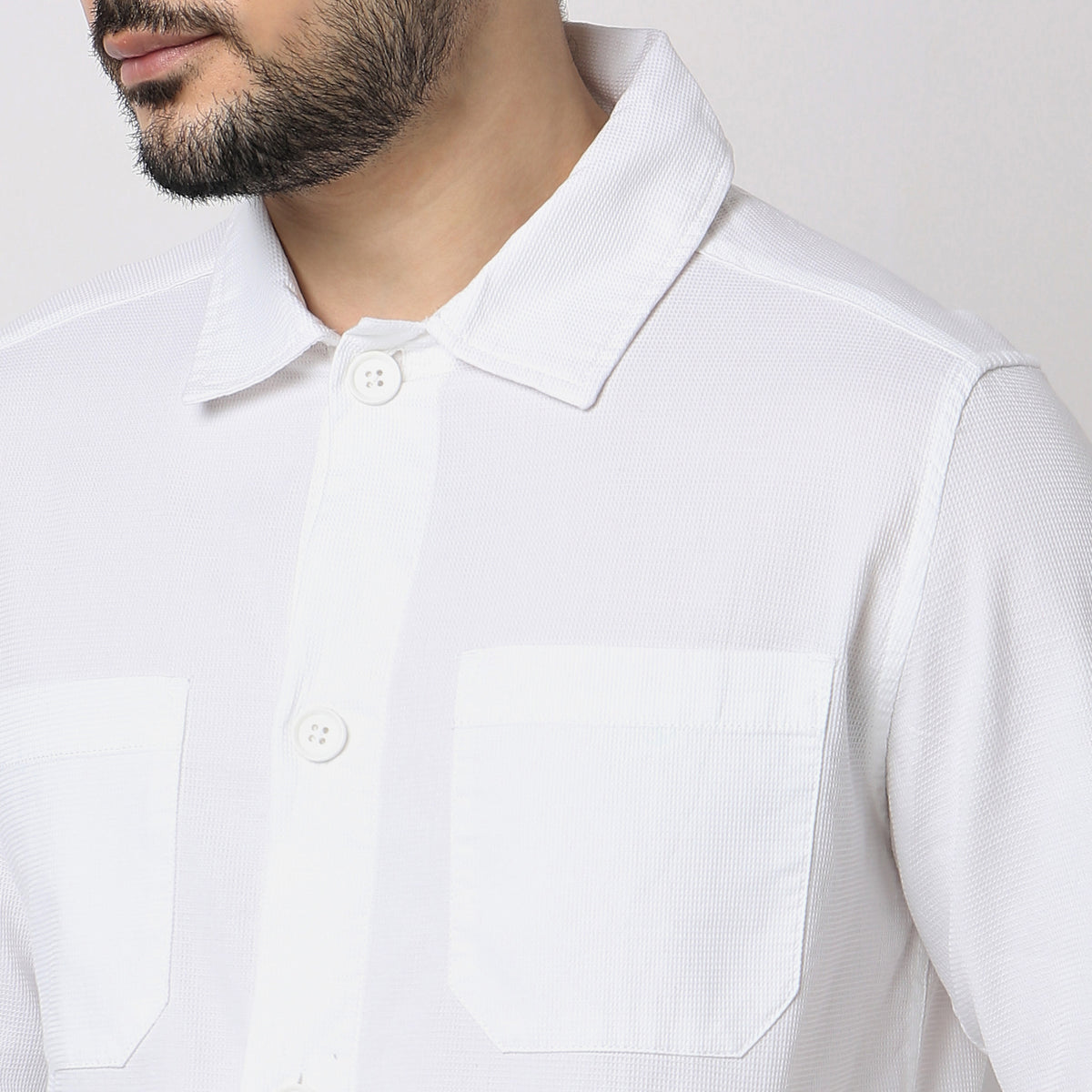 Regular Fit Solid Shirt