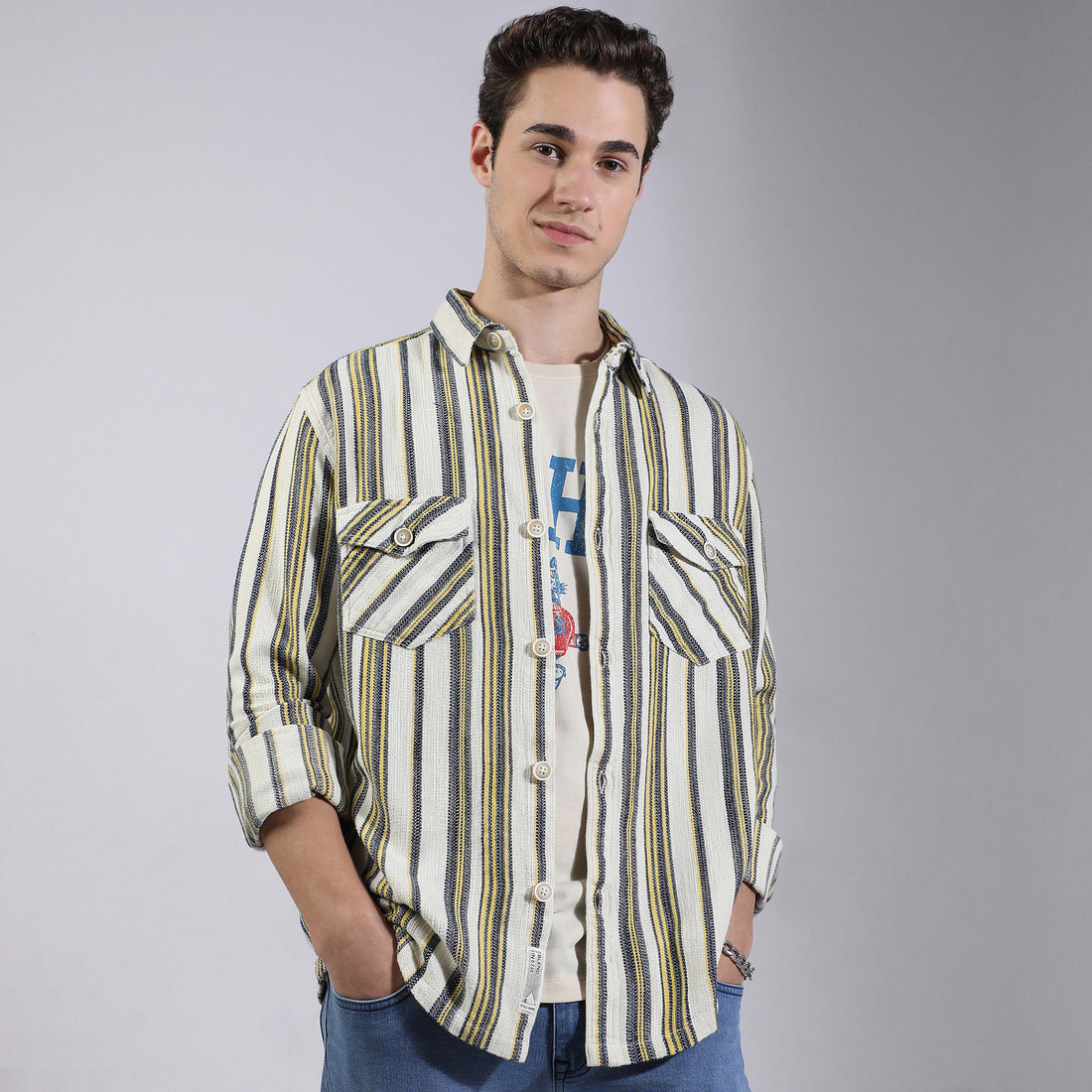 Oversize Striped Shirt