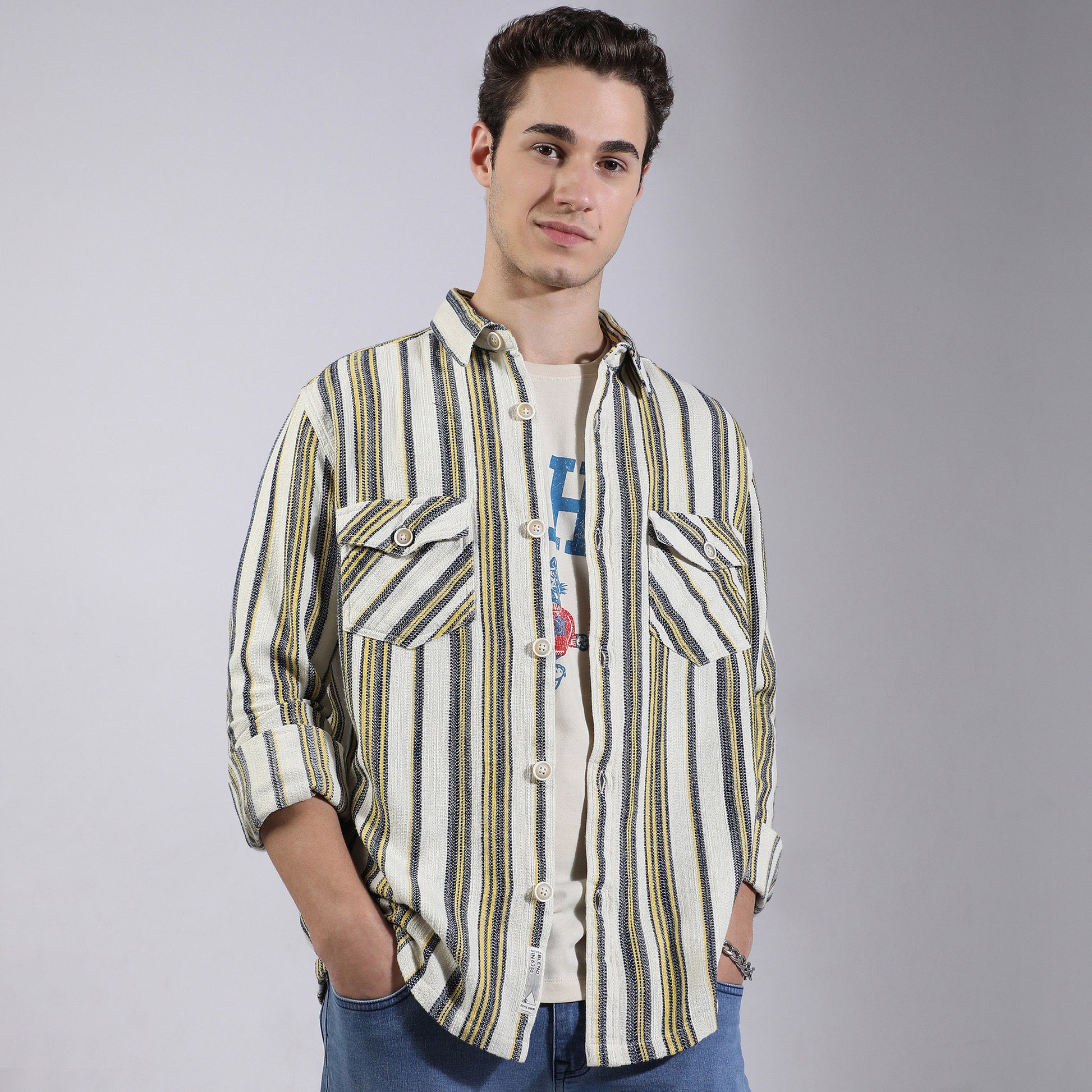 Oversize Striped Shirt