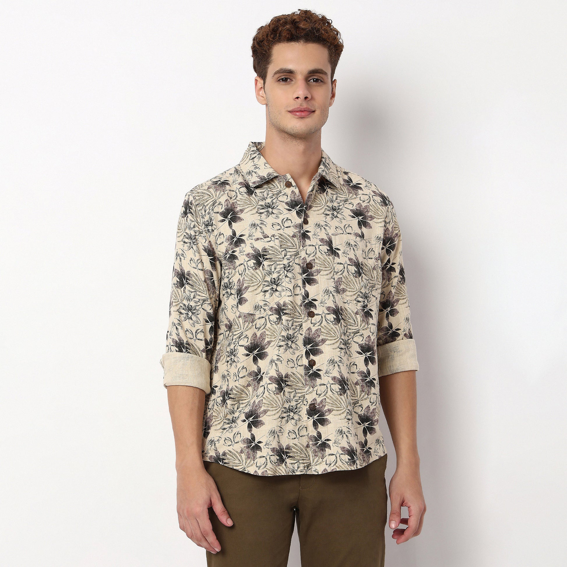 Printed Explorer Shacket Full Sleeve Shirt