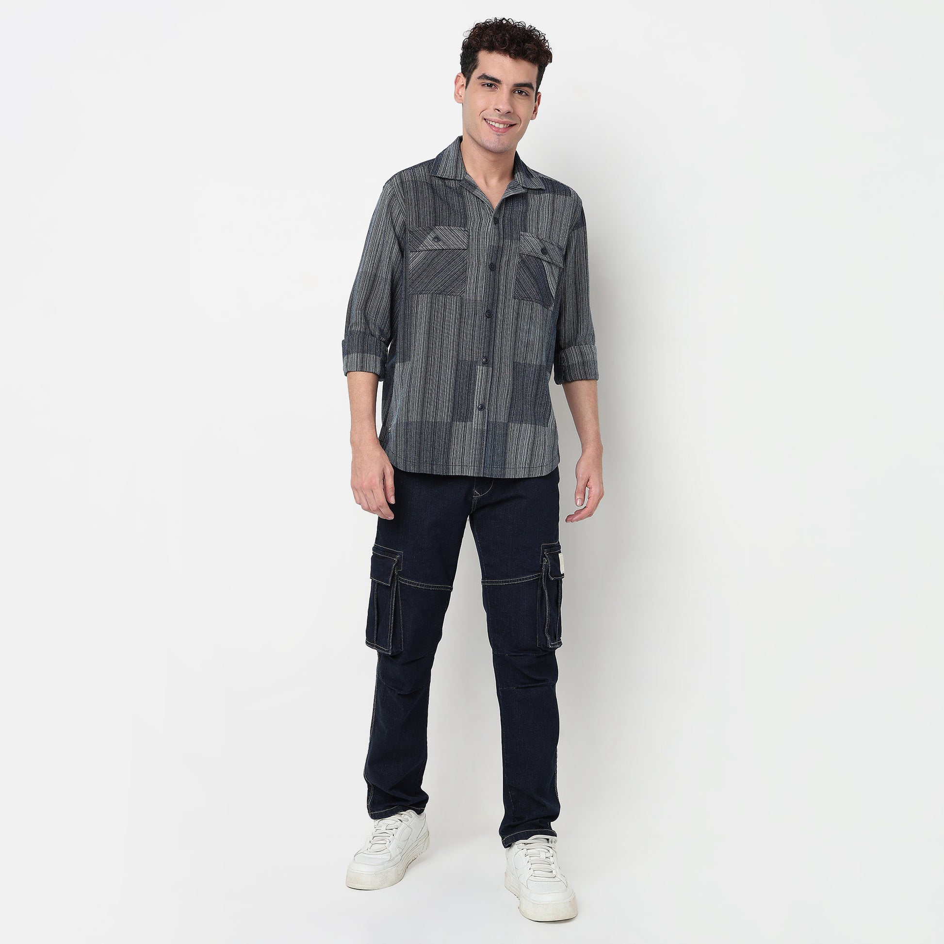 Buy Men Oversize Checkered Full Sleeve Shirt  - Style Union