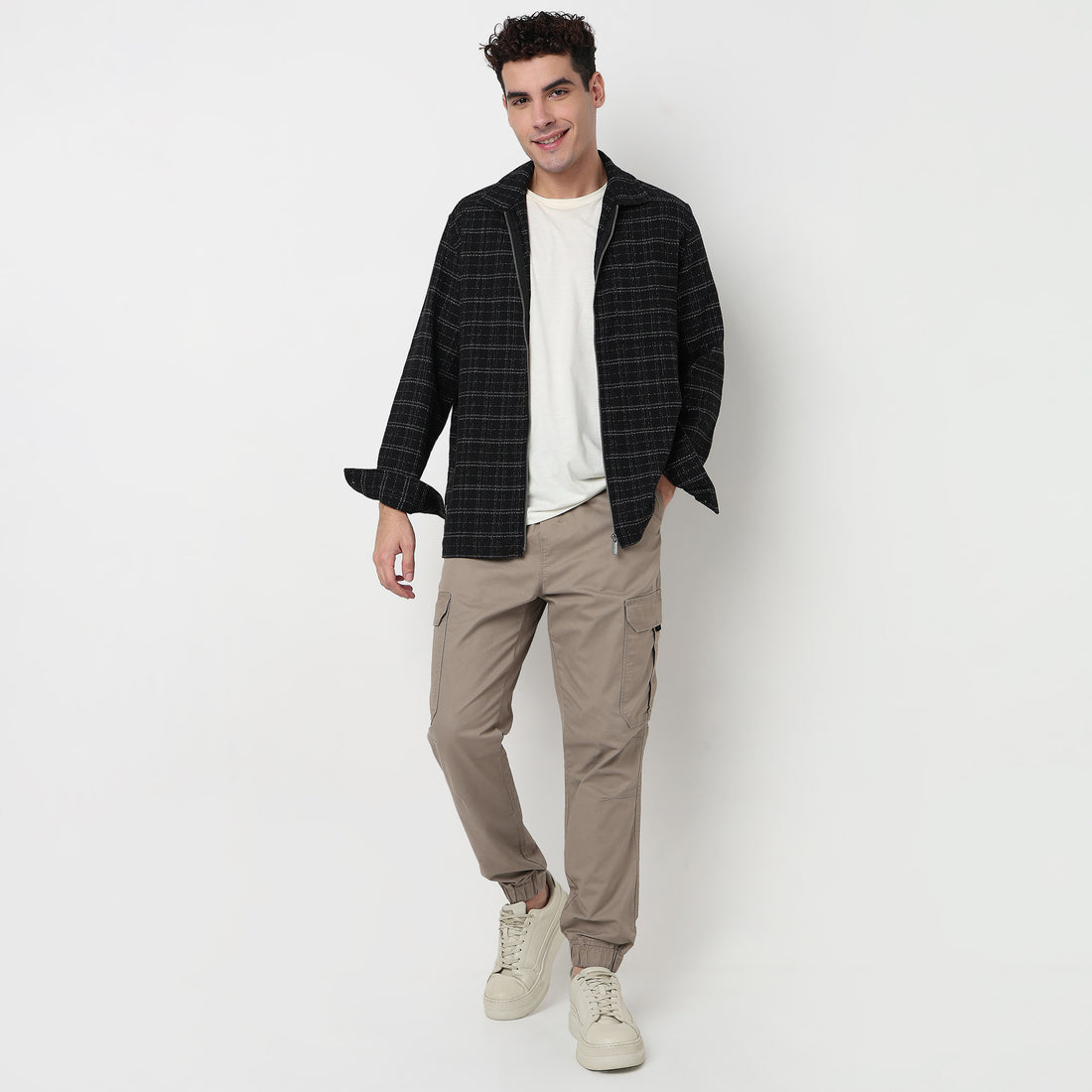 Buy Men Oversize Checkered Full Sleeve Shirt  - Style Union