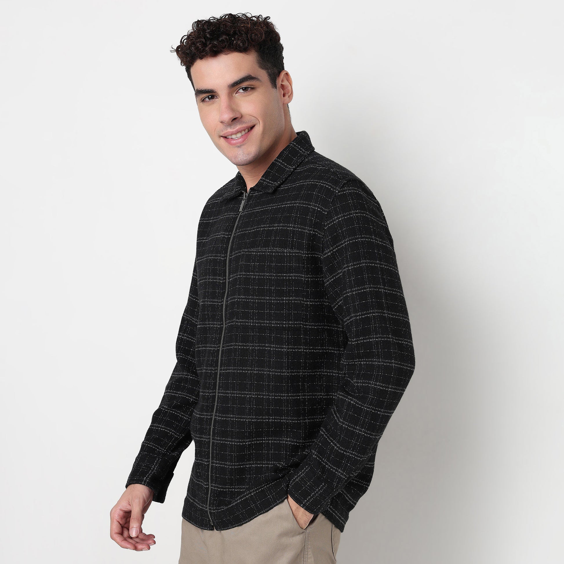 Buy Men Oversize Checkered Full Sleeve Shirt  - Style Union