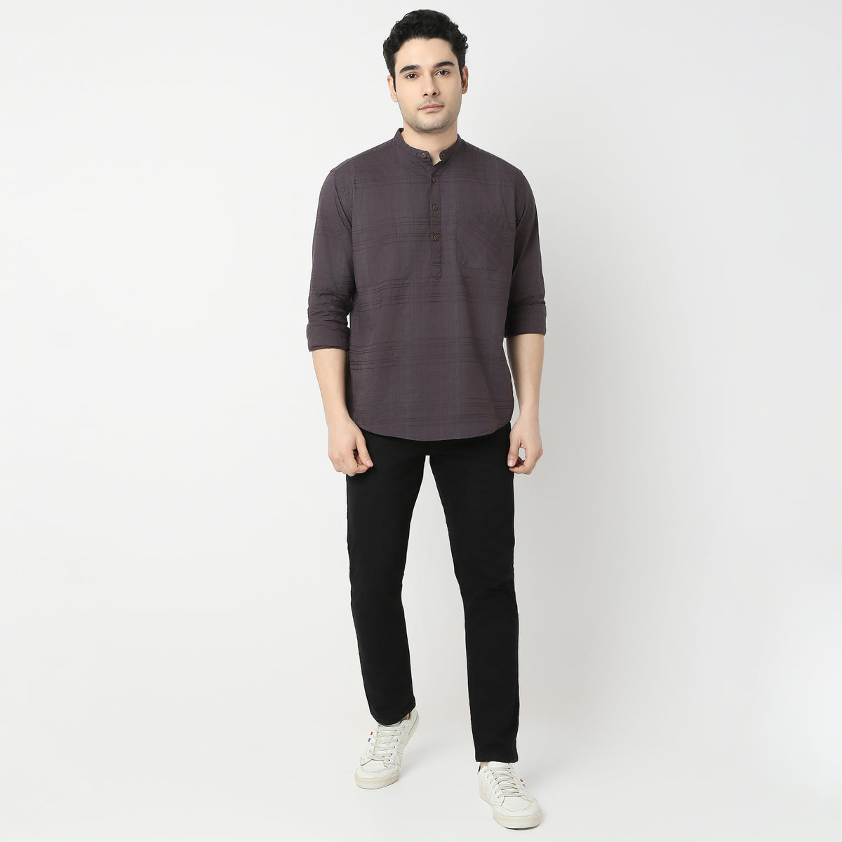 Regular Fit Solid Shirt