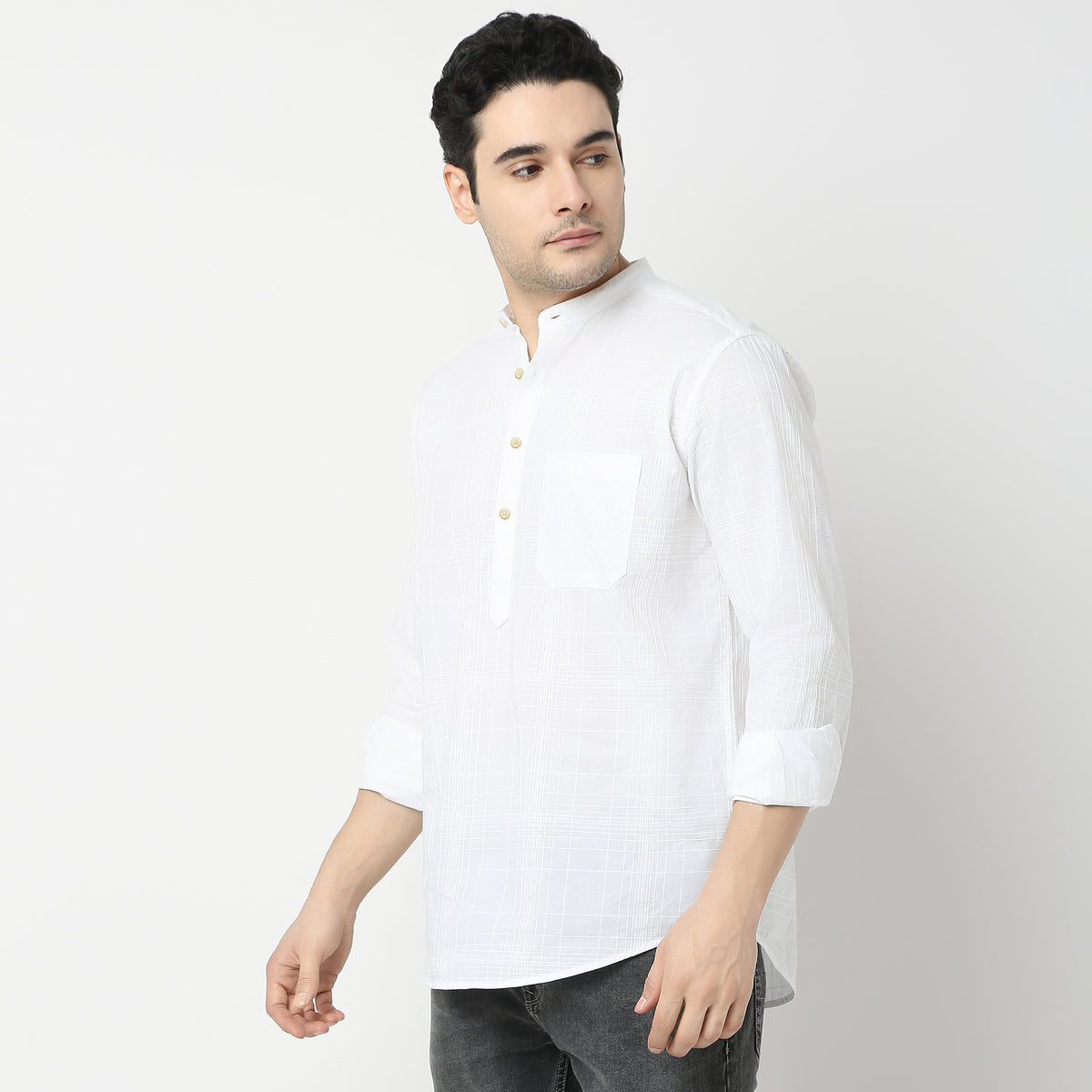 Regular Fit Solid Shirt