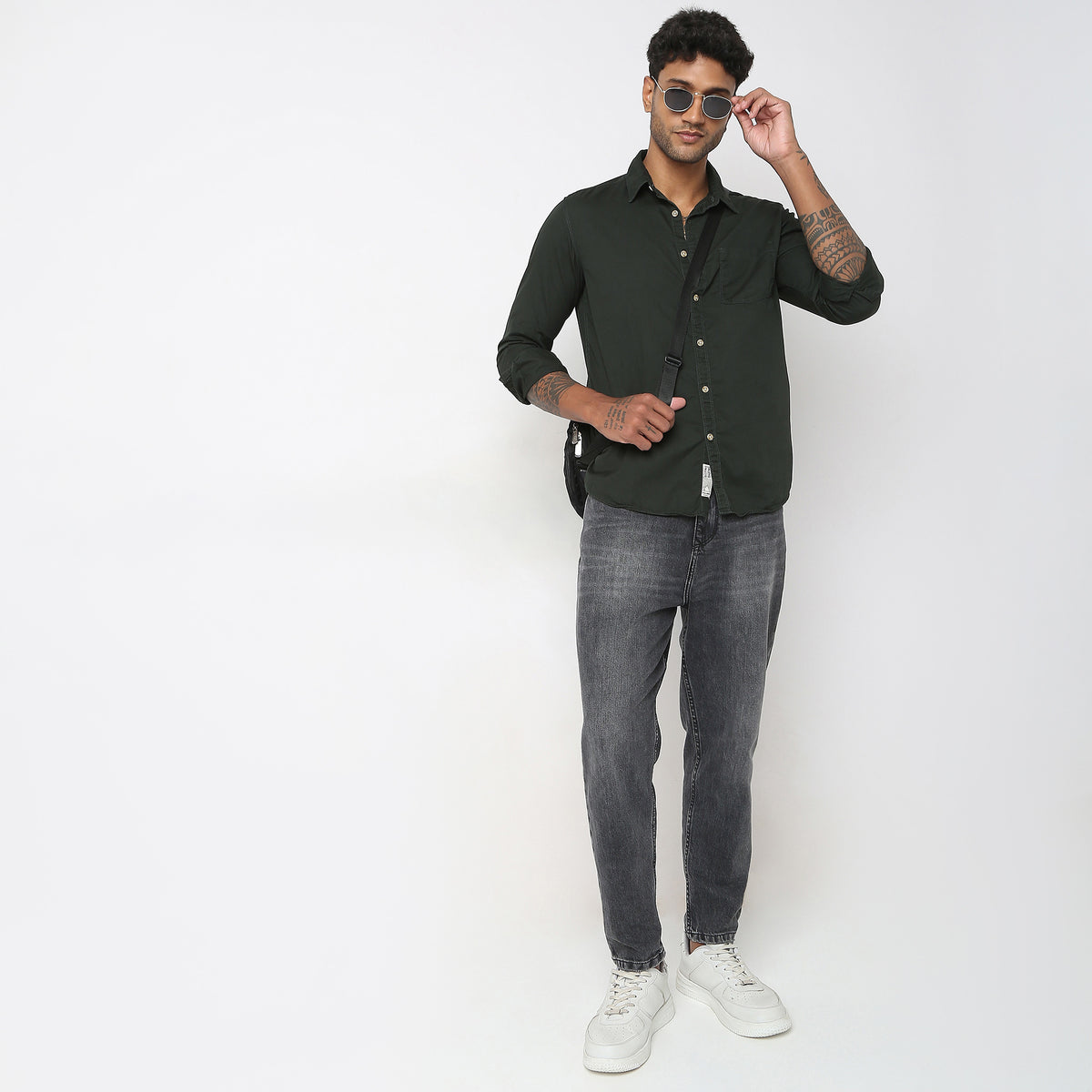 Slim Fit Solid Shirt