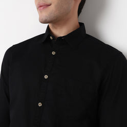 Slim Fit Solid Shirt