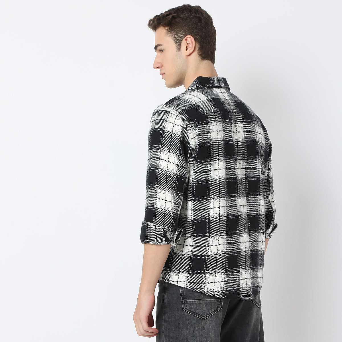 Regular Fit Checkered Expedition Casual Shirt