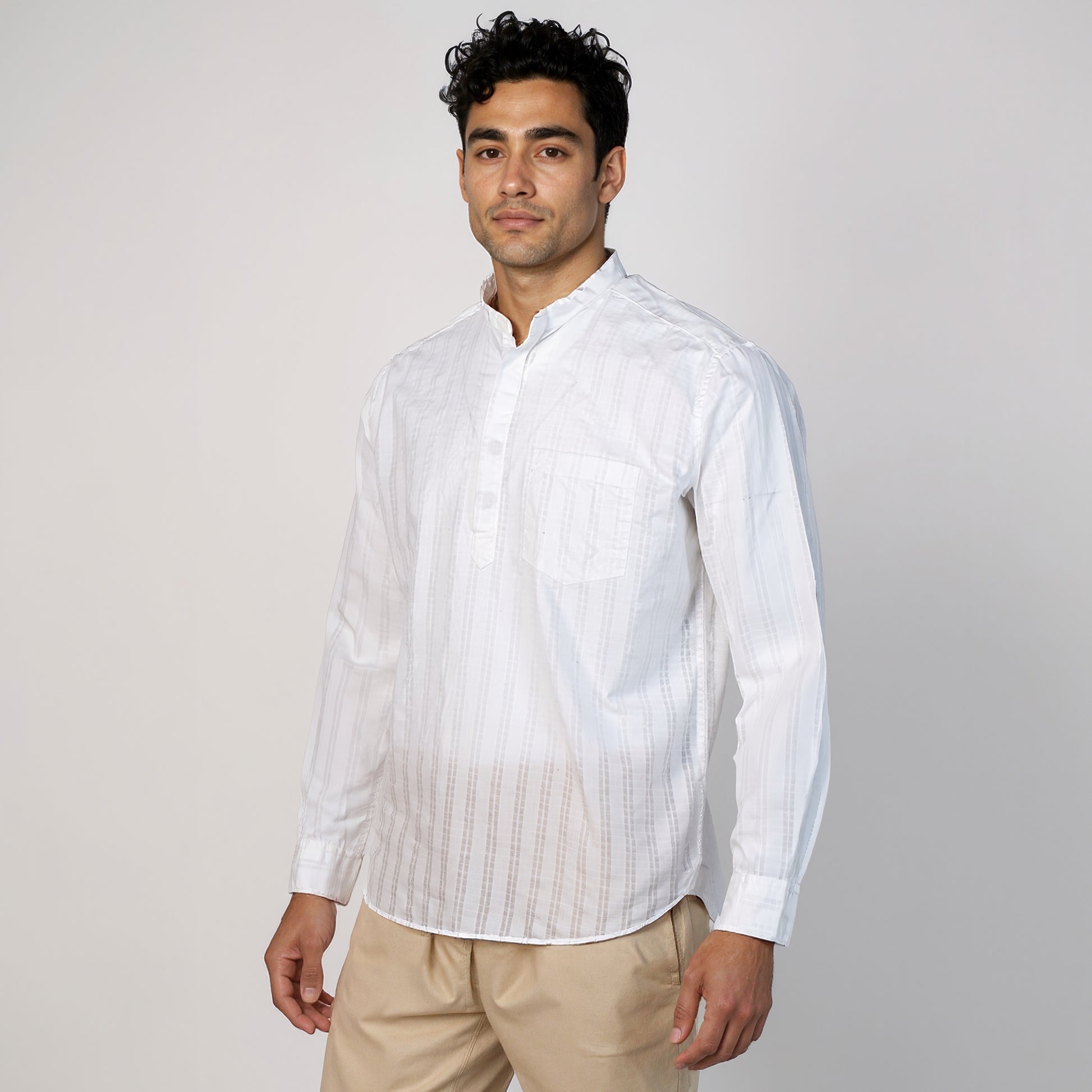 Cotton Striped Camper Shirt