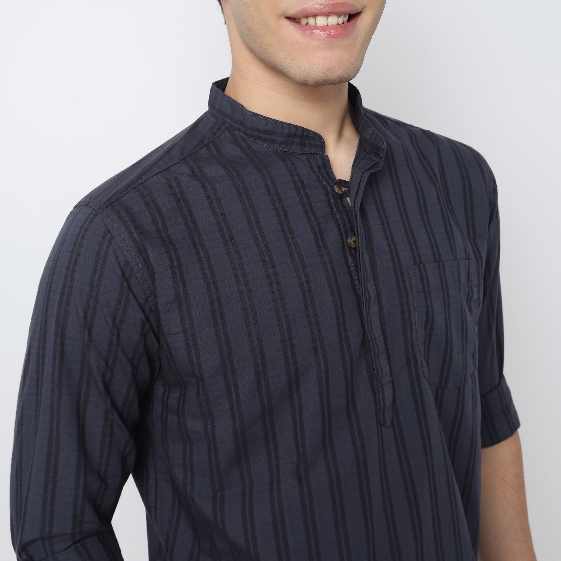 Cotton Striped Camper Shirt