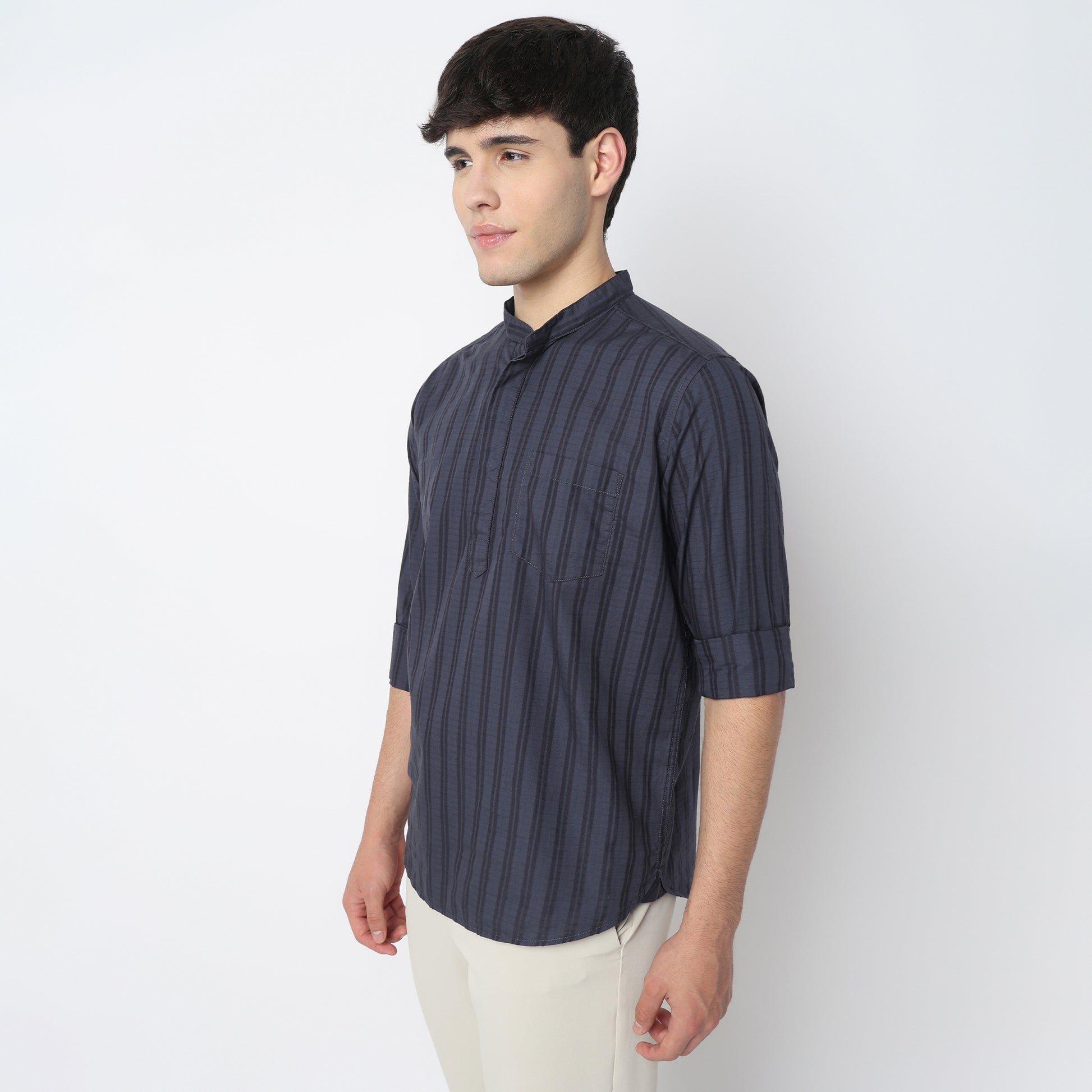 Cotton Striped Camper Shirt