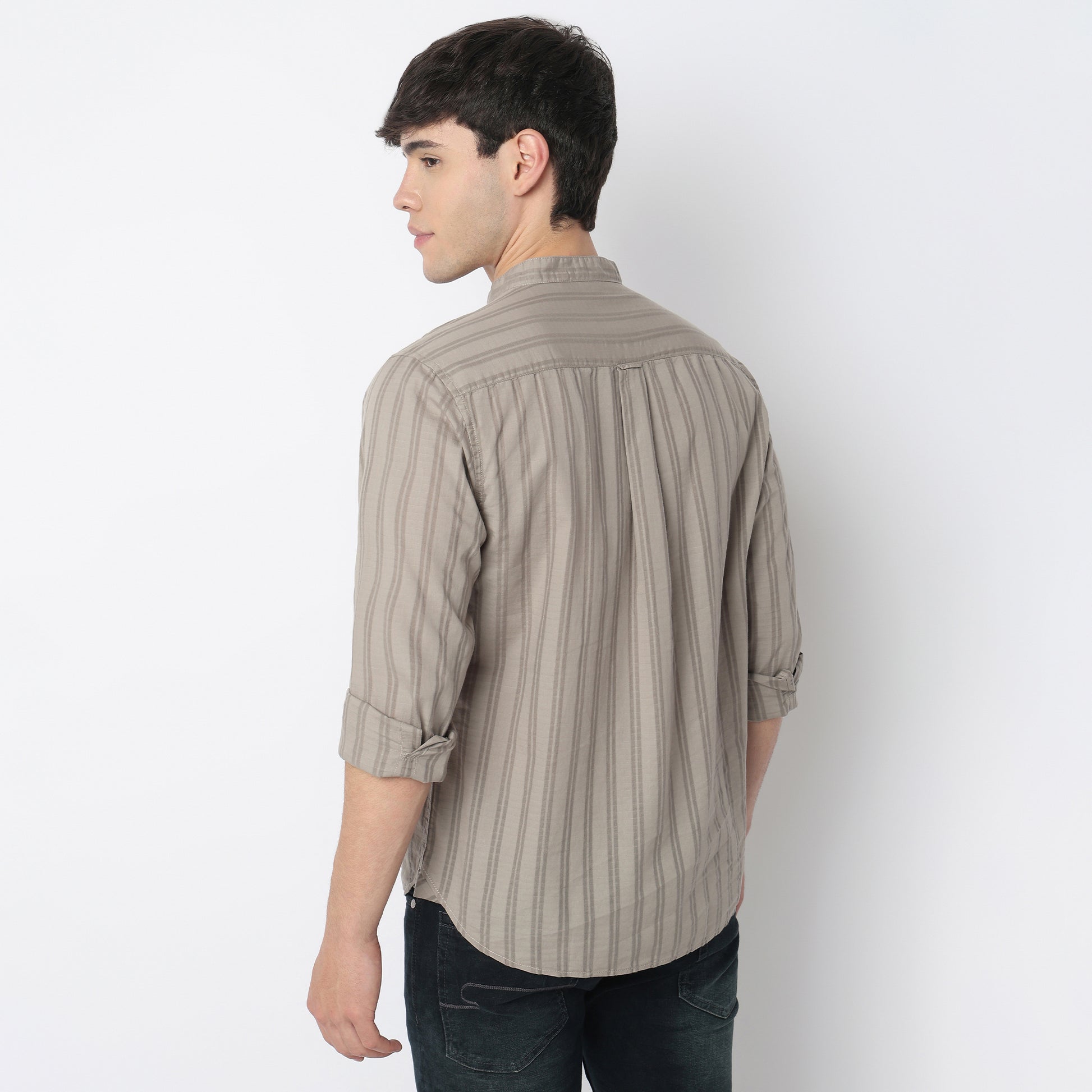 Cotton Striped Camper Shirt