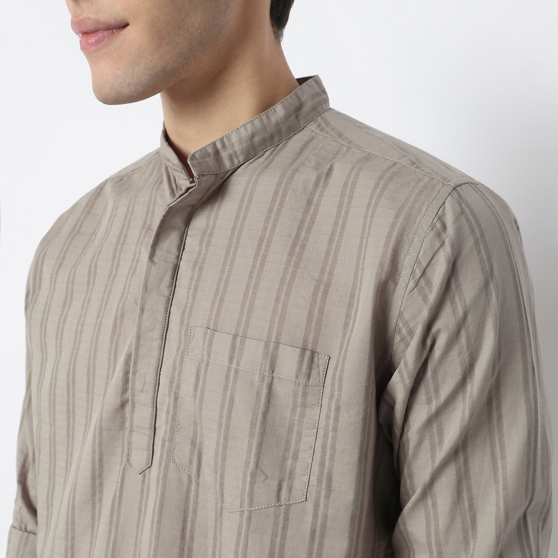 Cotton Striped Camper Shirt