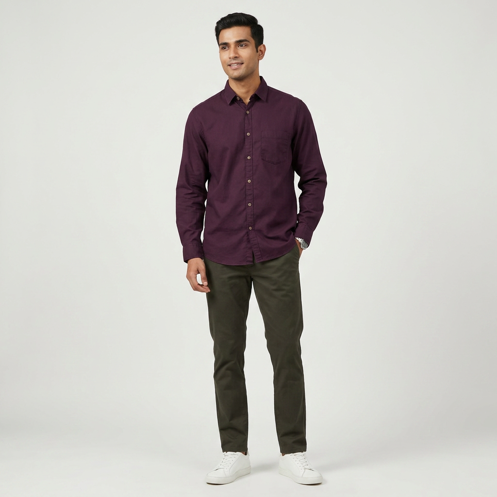 Cotton Solid High Rider Shirt