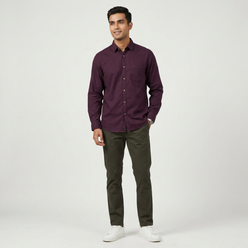 Cotton Solid High Rider Shirt