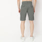 Regular Fit Solid Mid Rise Shorts