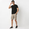 Cotton Heavy Duty Regular Fit Shorts With Stitch Details