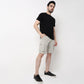 Cotton Heavy Duty Regular Fit Shorts With Stitch Details