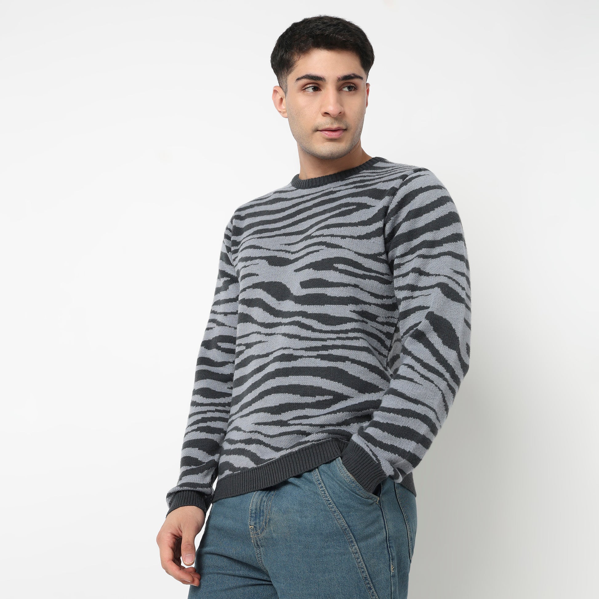 Jacquard Knitted Winter Sweater