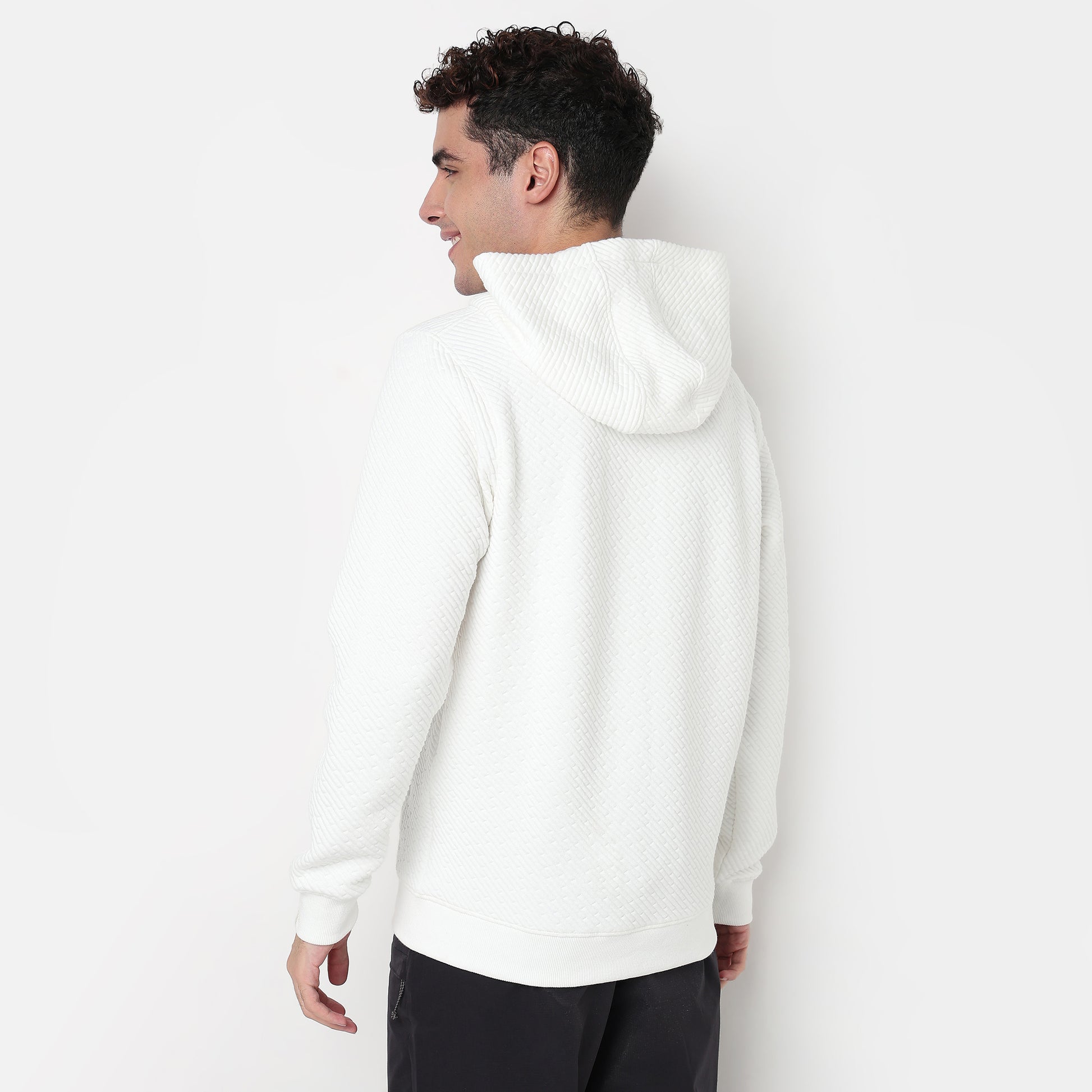 Buy Men Regular Fit Quilted Full Sleeve Sweatshirt  - Style Union