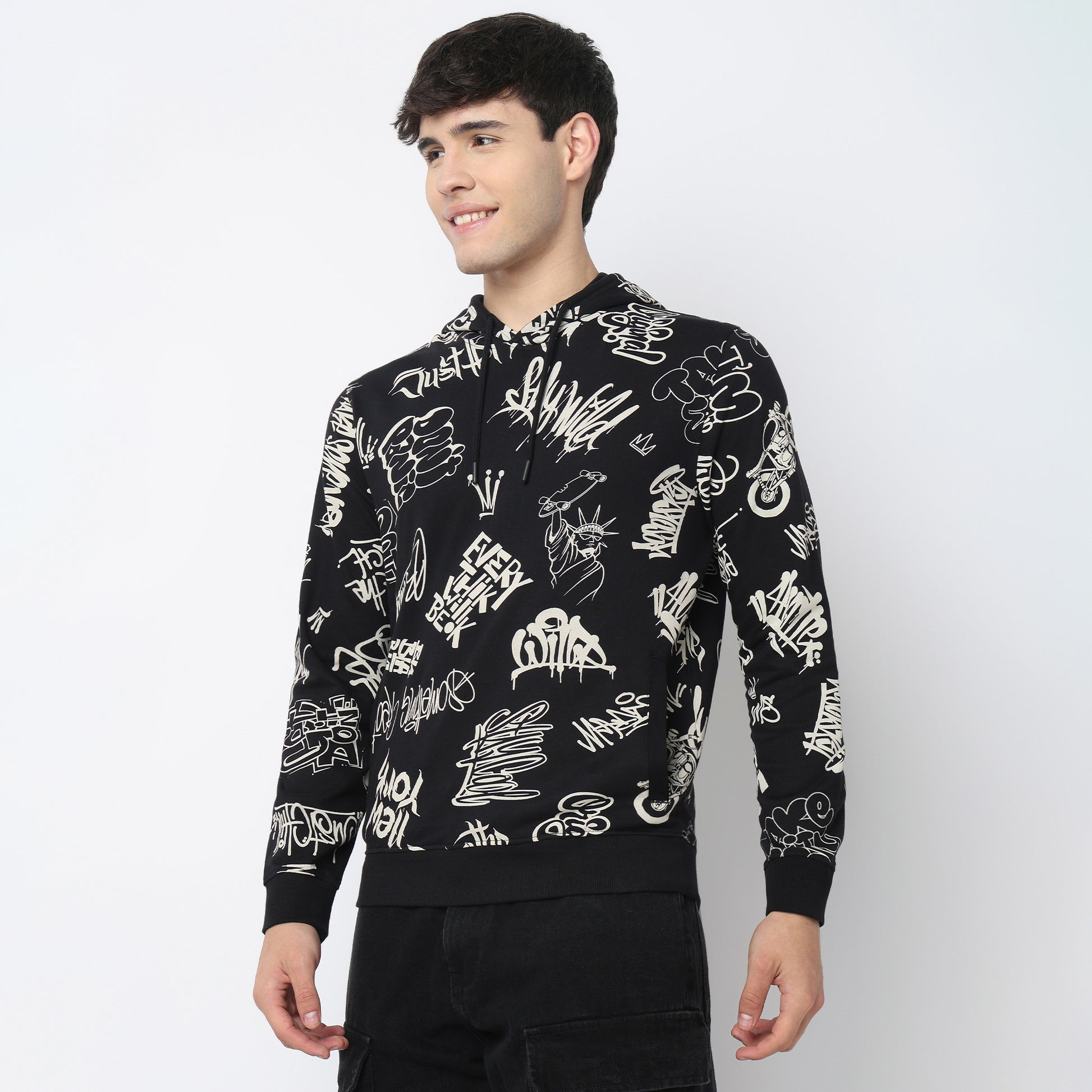 All Oer Print Hoodie Sweat Tee