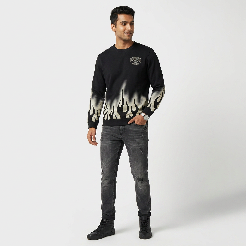 Cotton Graphic Sweatshirt