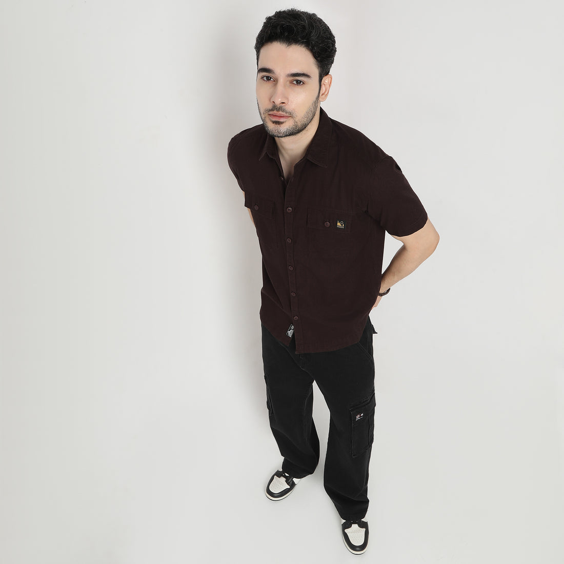 Slim Fit Solid Shirt