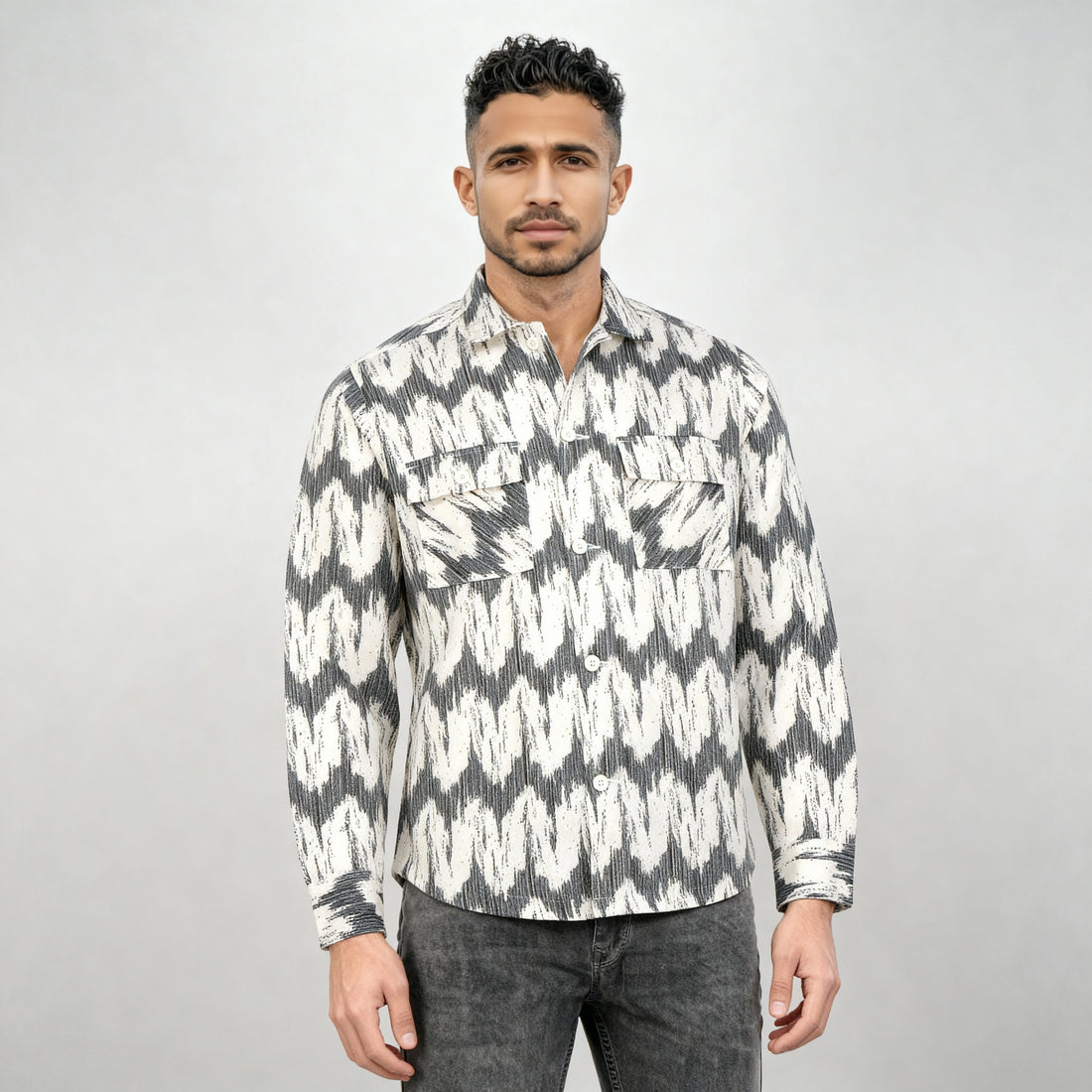 Cotton Tie-Dye Explorer Shacket
