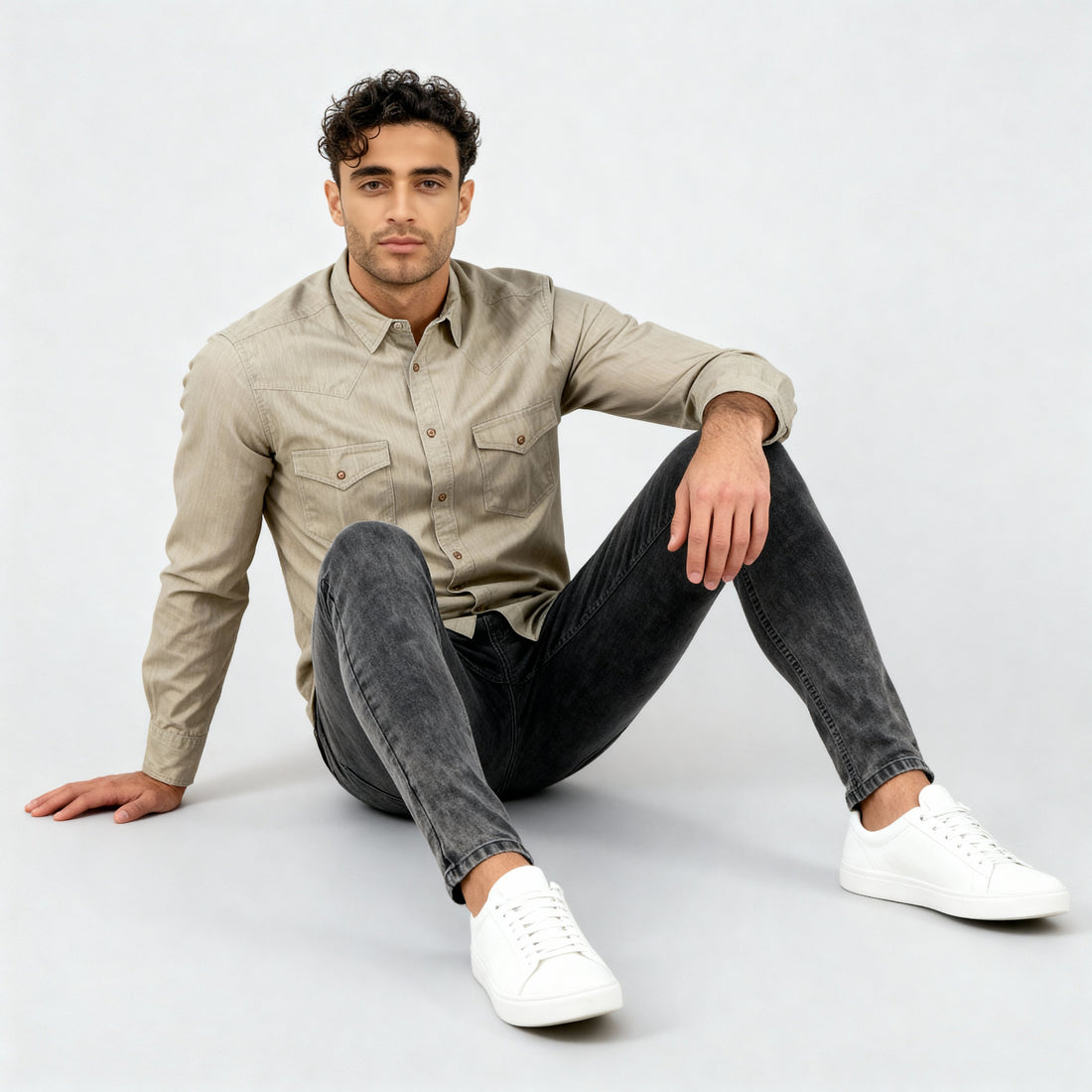 Cotton Double Pocket Alpha Shirt