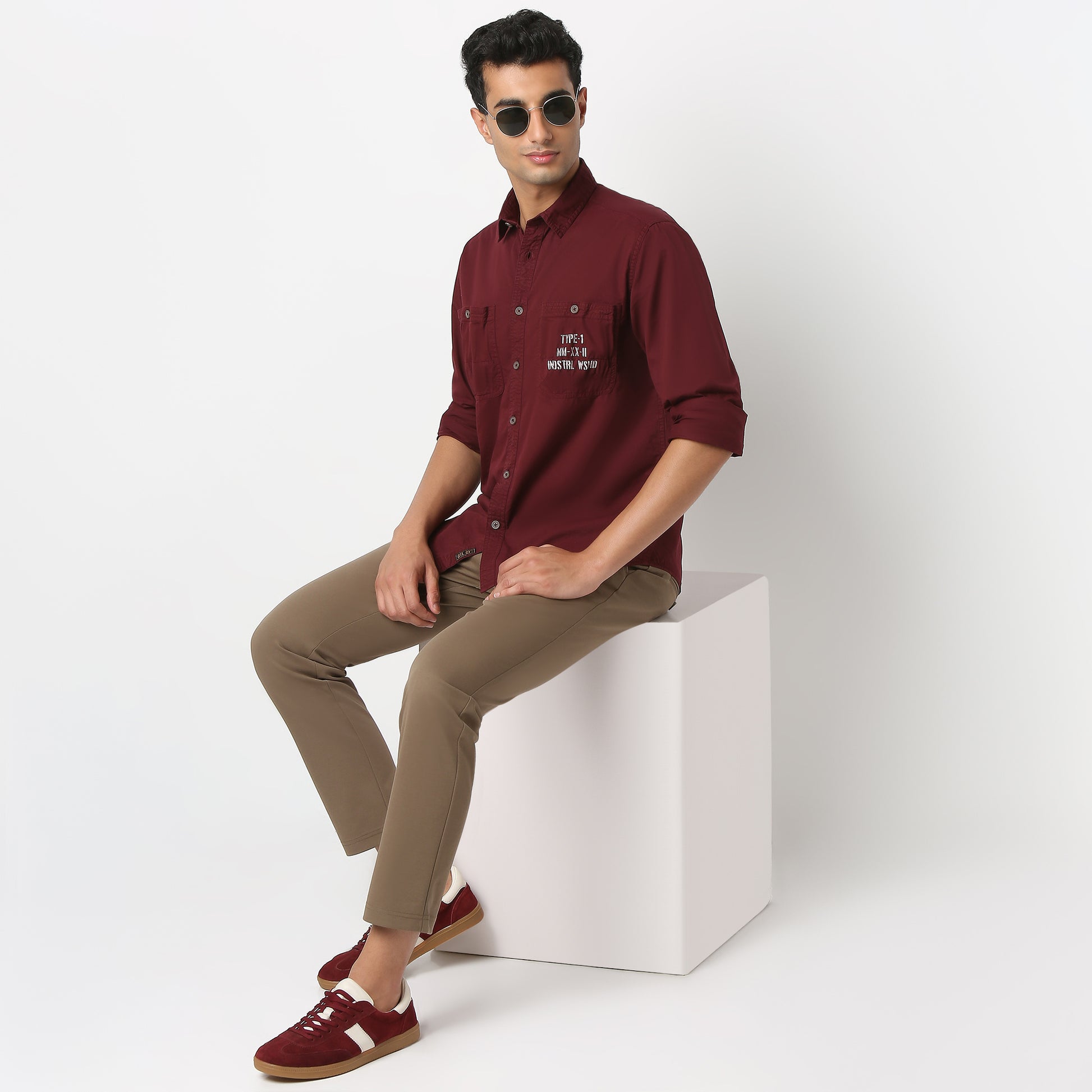 Full Sleeve Combat Solid Shirt