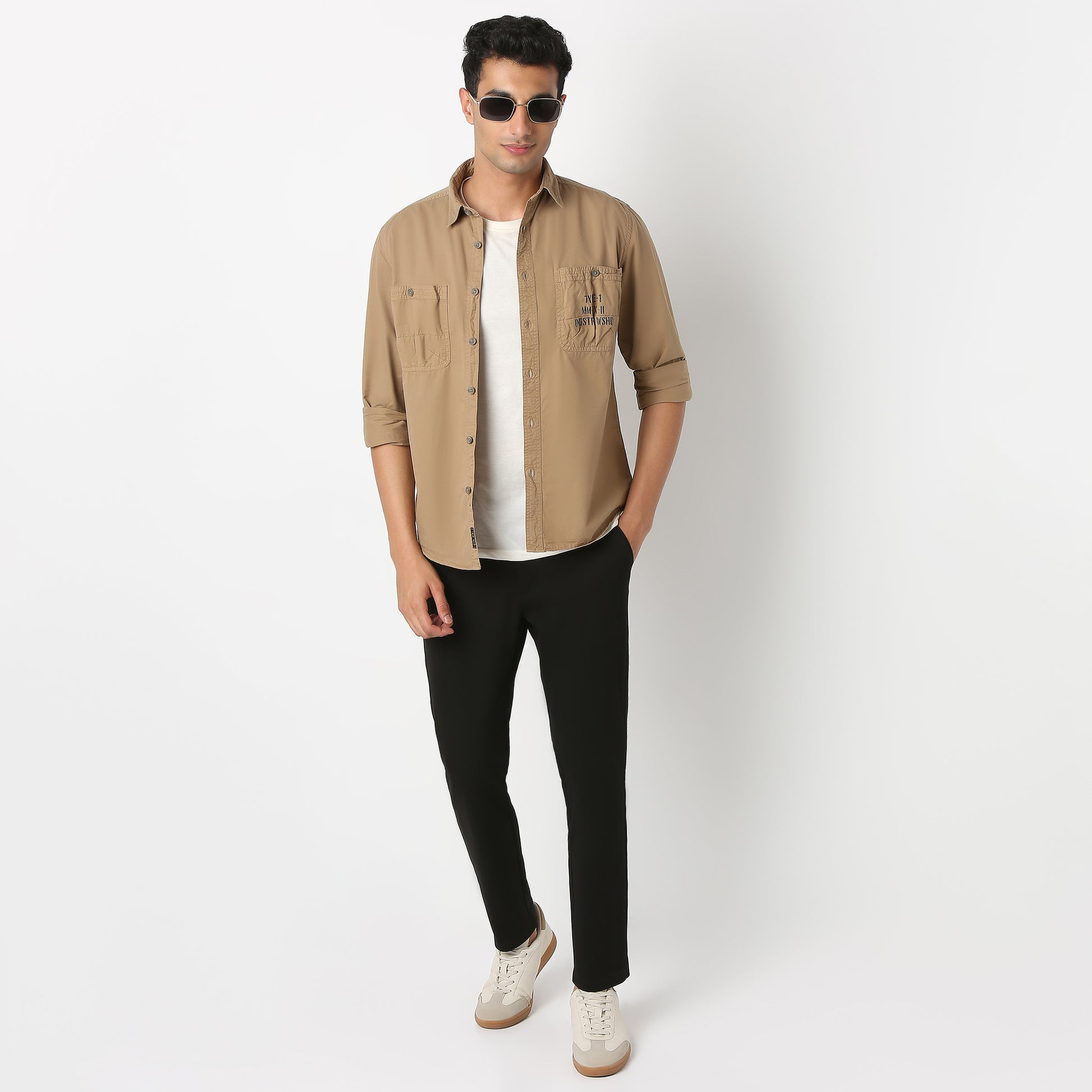 Full Sleeve Combat Solid Shirt