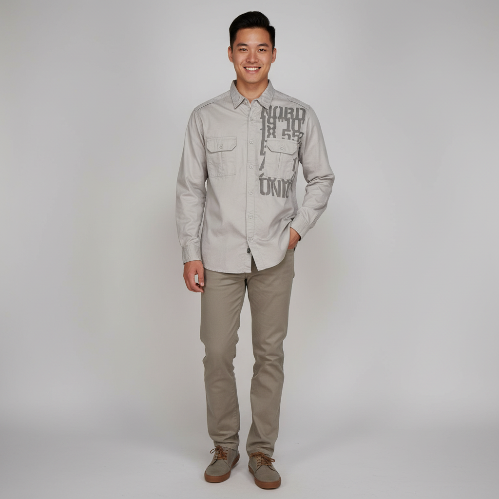 Cotton Printed Expedition Shirt