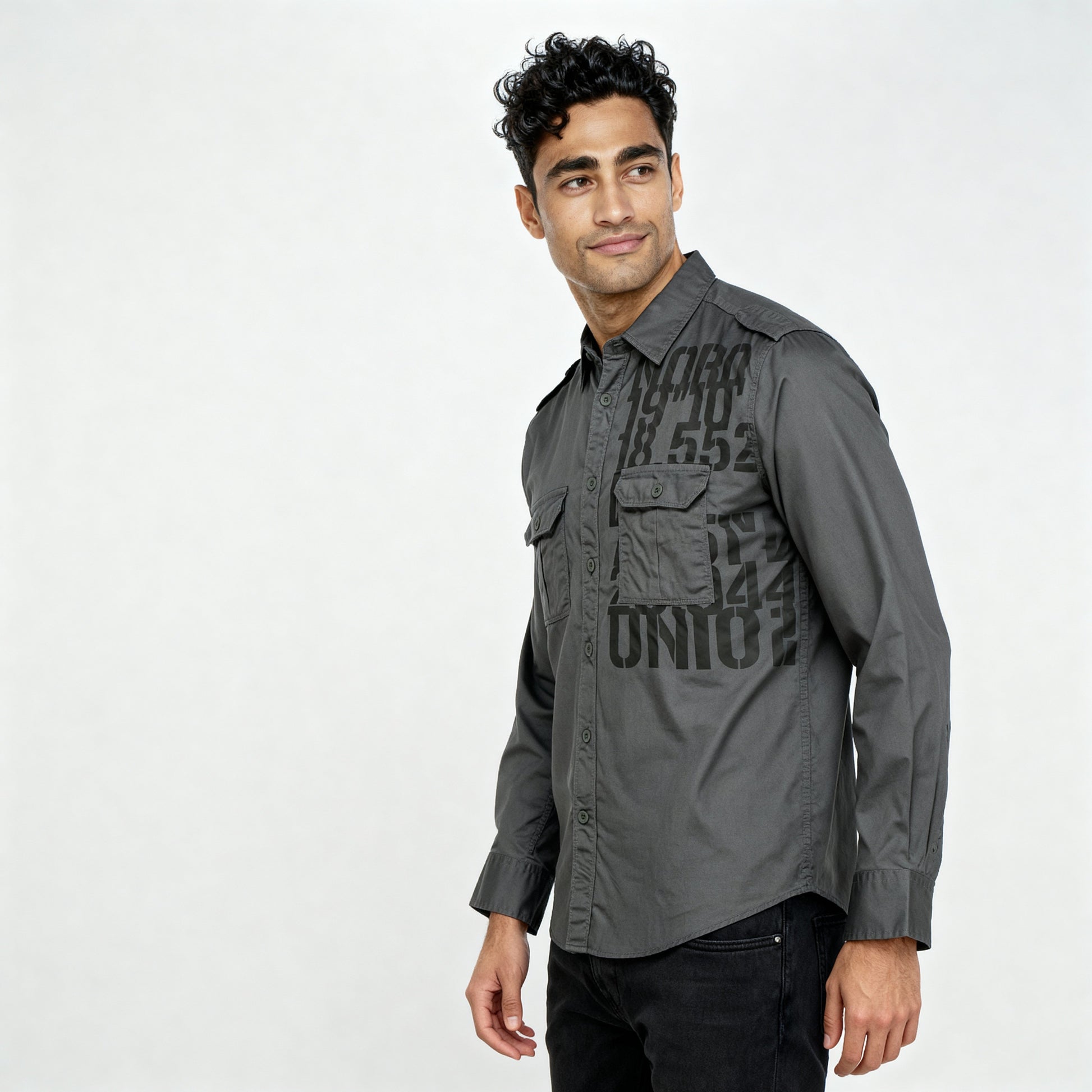 Cotton Printed Expedition Shirt