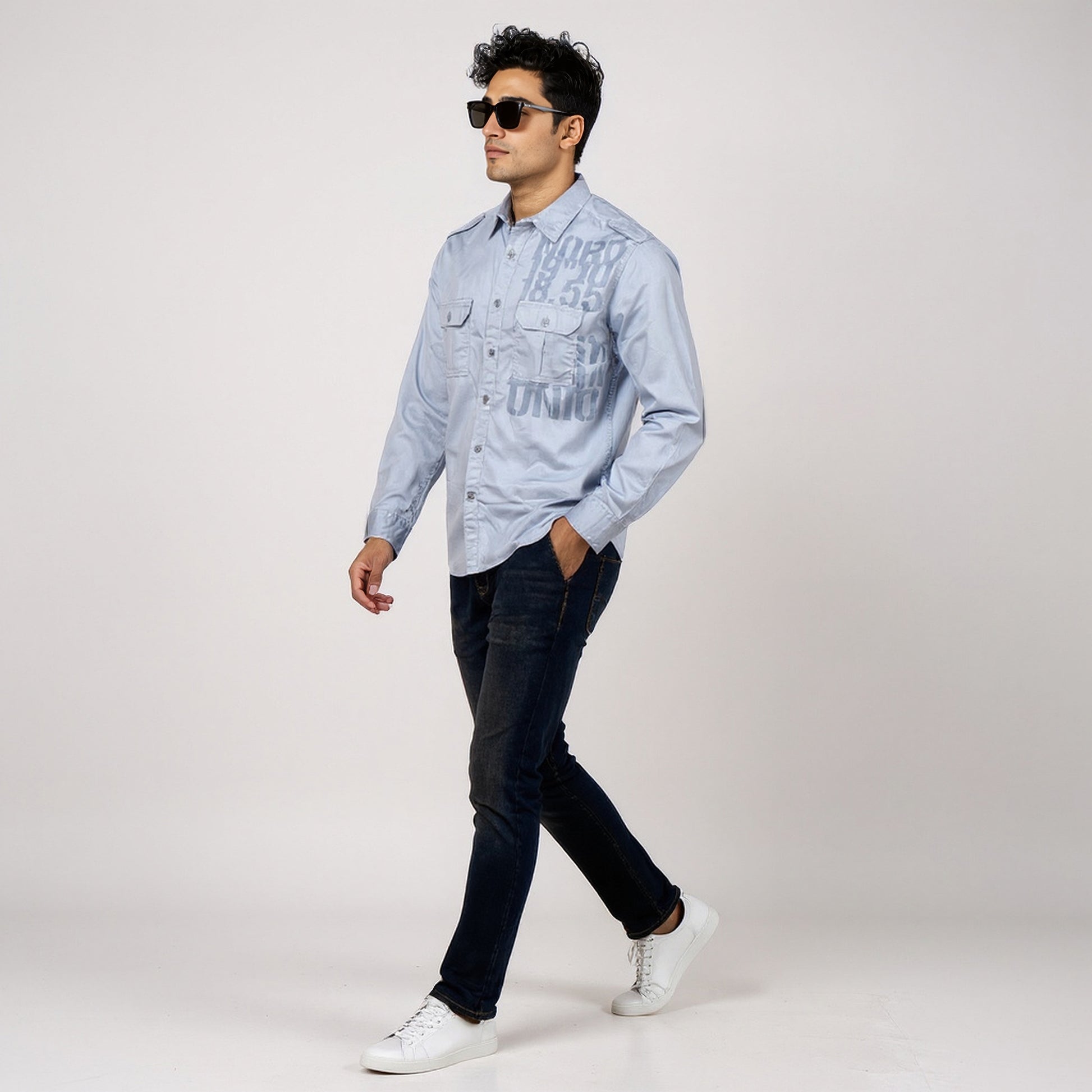 Cotton Printed Expedition Shirt