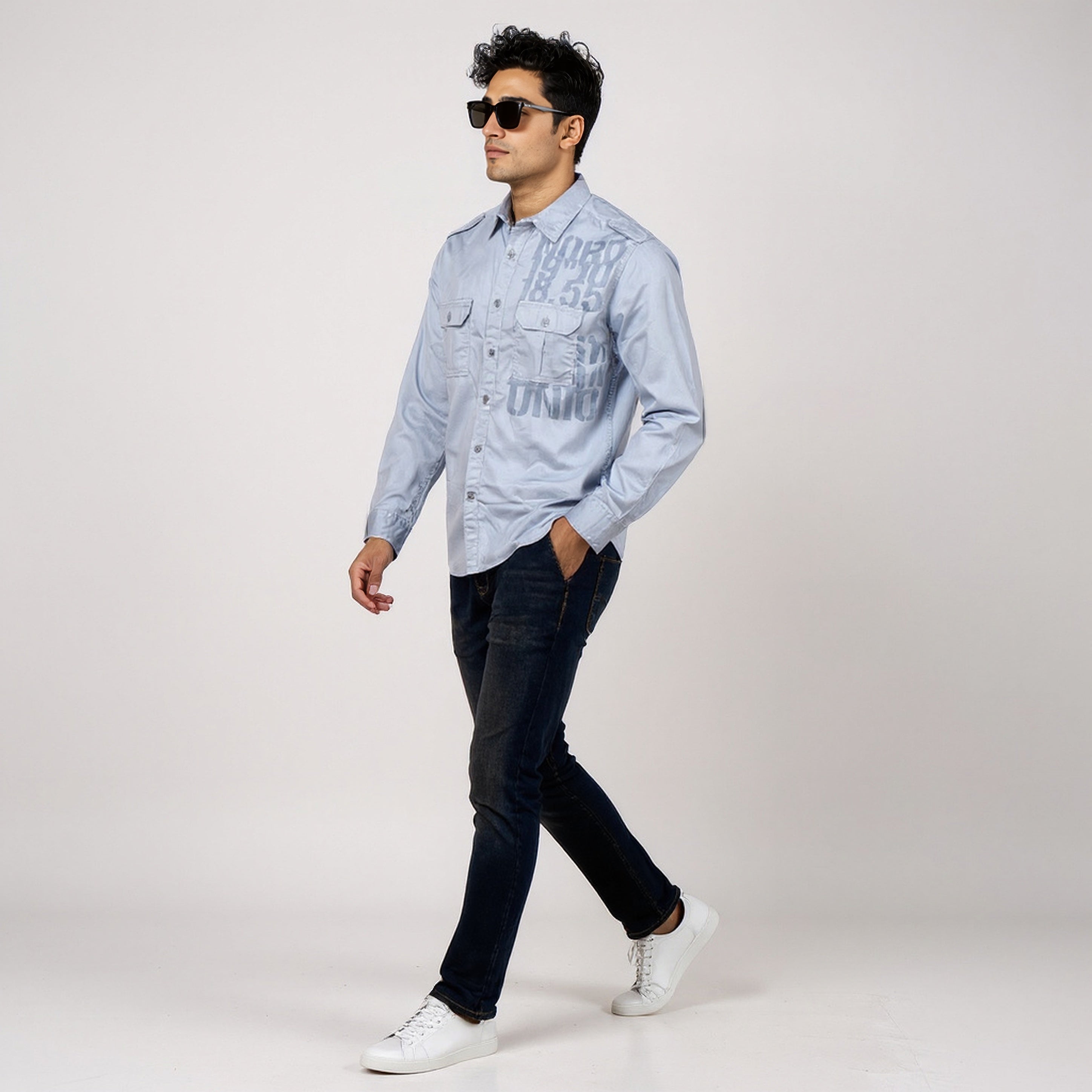 Cotton Printed Expedition Shirt