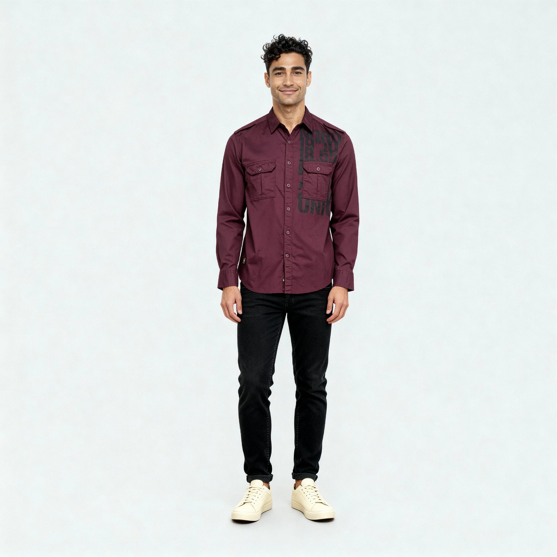 Cotton Printed Expedition Shirt