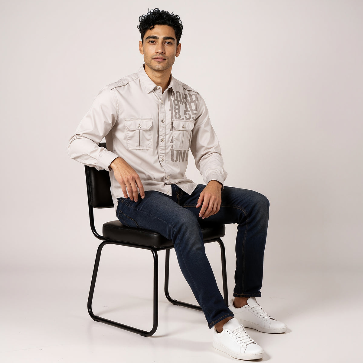 Cotton Printed Expedition Shirt