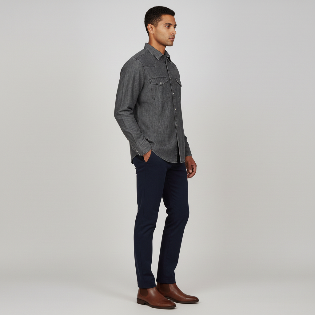 Double Pocket Solid Shirt