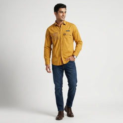 Solid Mens Explorer Double Pocket Shirt