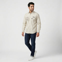 Solid Mens Explorer Double Pocket Shirt