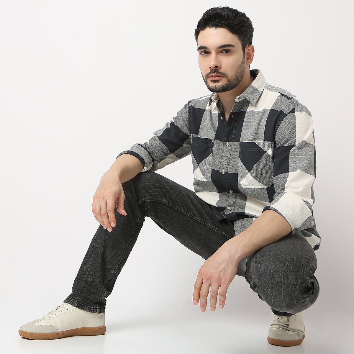 Regular Fit Checkered Lumber Jack Shirts